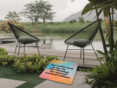Five mindful rituals to pair with reflexology for improved emotional resilience