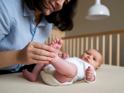 Which five reflex points should new parents press for immediate colic relief in babies and how to do it safely